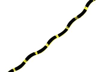 18KY Black Coral Bracelet